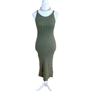 Rachel Zoe Sweater Dress Khaki Green (S)